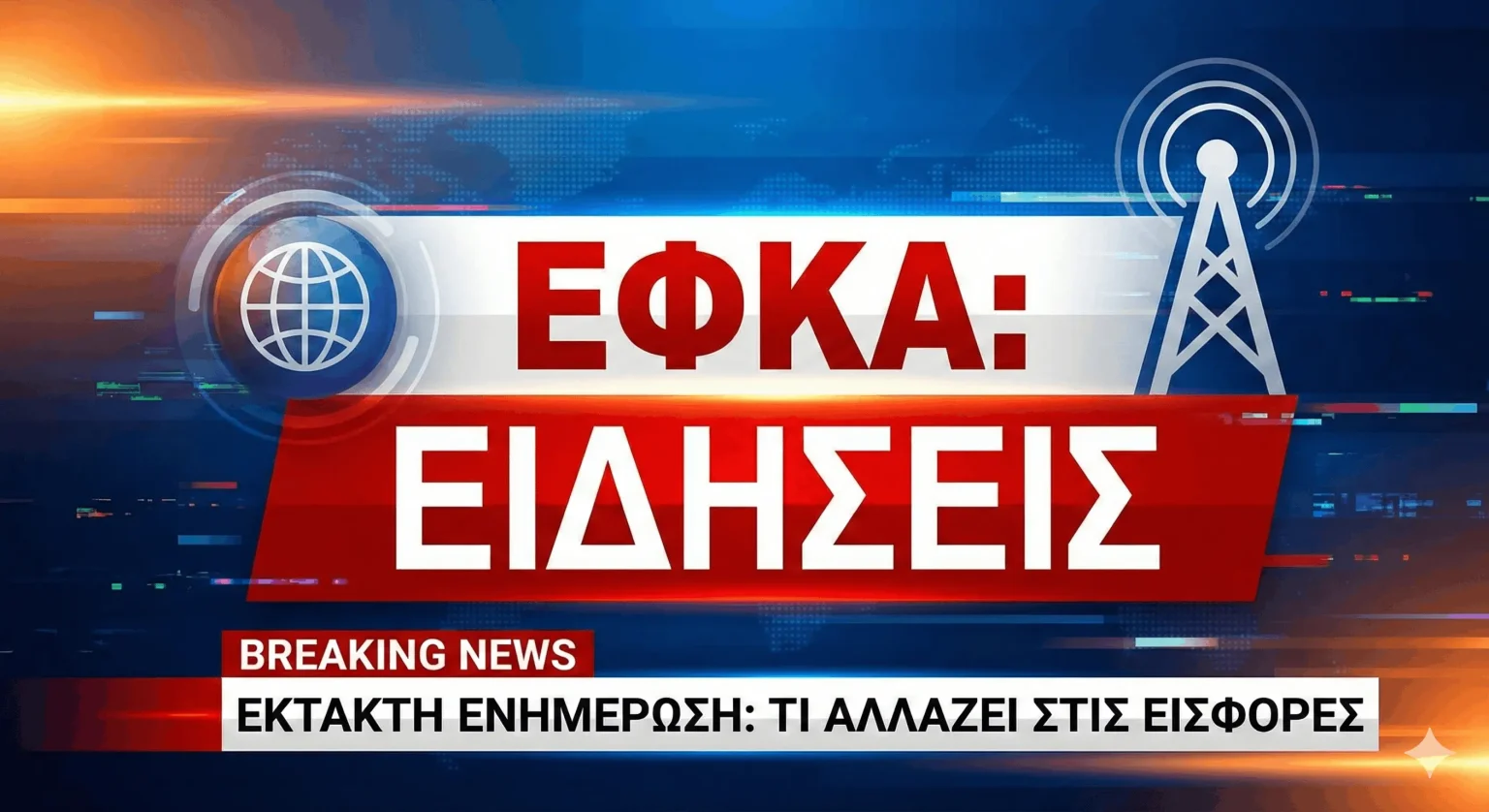 Γραφικό ειδήσεων για τις νέες αυξήσεις στις εισφορές ΕΦΚΑ 2026 στους ελεύθερους επαγγελματίες